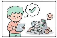 大手POSレジに疲れた小規模店主様